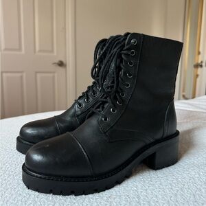 UO Billie Tall Lace-Up Combat Boots